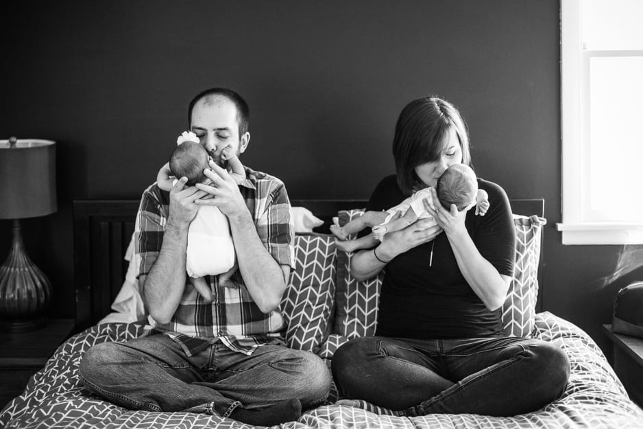 chicago family session in home